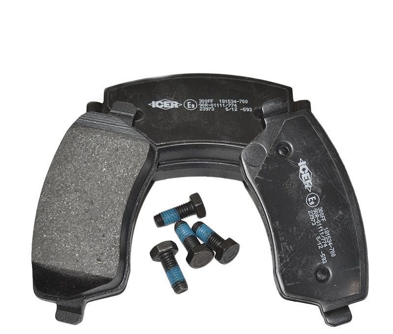 Placute frana Icer pentru Dacia Duster 2010 1.6 16V, Logan Mcv 20; Van si Pick-up Lodgy, Dokker, Nissan Note, Micra; Renault Modus, Kangoo 20; Captur, Clio 3, Clio 4, Twingo 2, Opel Agila, Mercedes Citan,