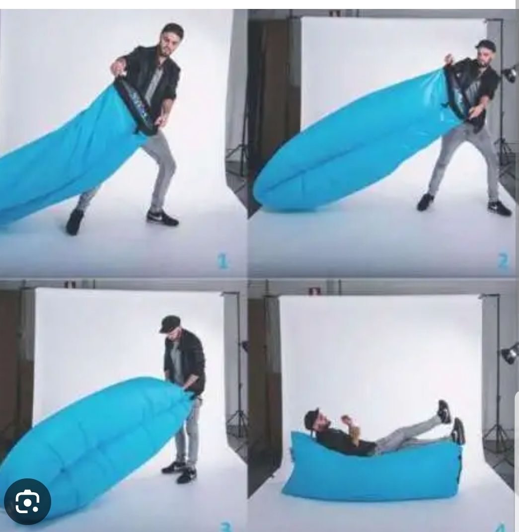 Въздушно Легло за плаж къмпинг, Bubble bed дюшек 220х70 см