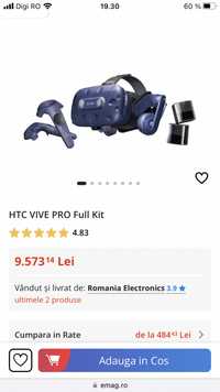 VR HTC VIve Pro Full Kit