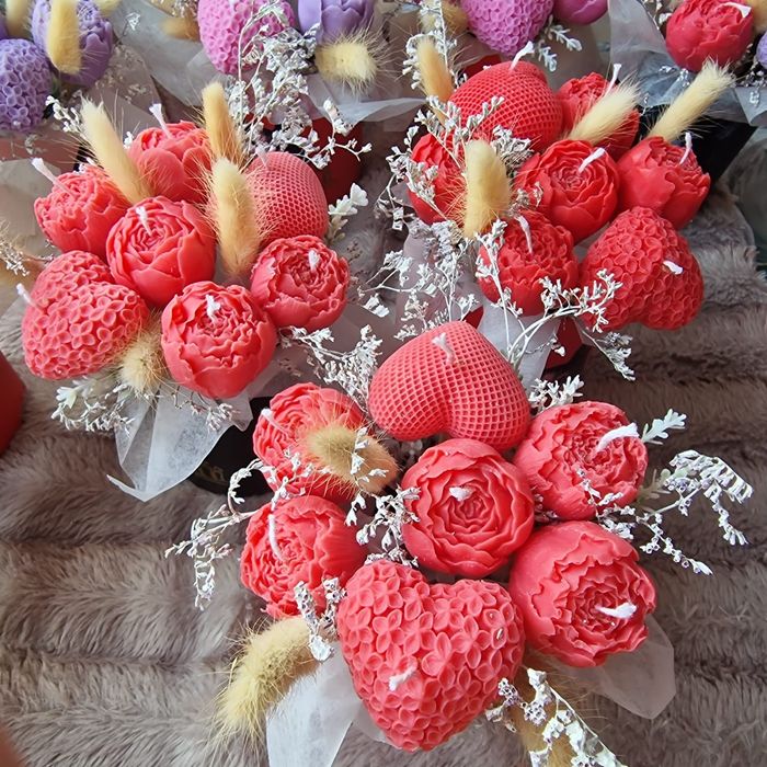 Buchet flori din ceara