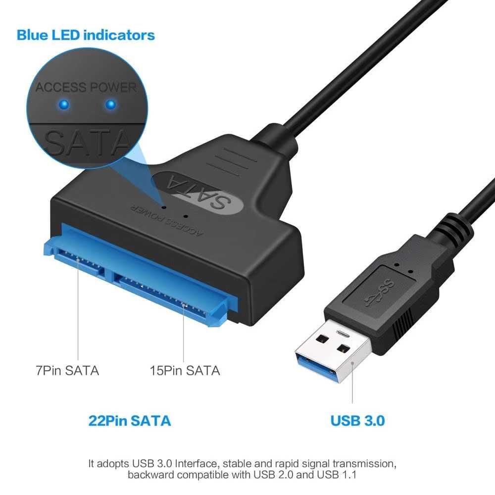 SATA на USB 2.0 3.0 переходник SATA-USB и USB-Type-C Доставка Гарантия