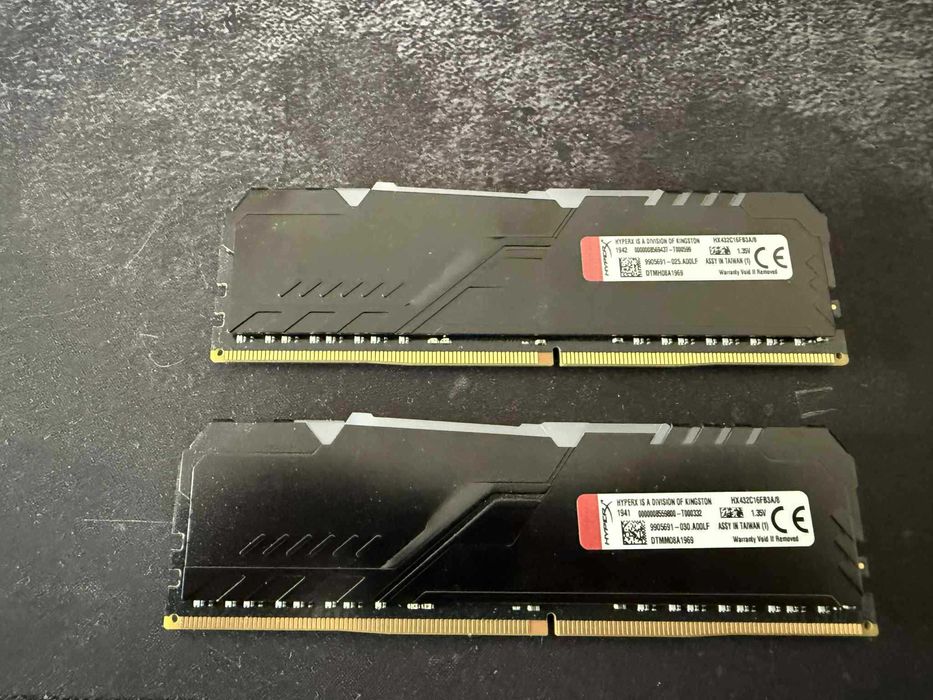 32GB RAM HyperX DDR4 Fury (два kit-a)