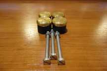 Picioruse Acordeon Ritunde Auriu Bronz Italienesti