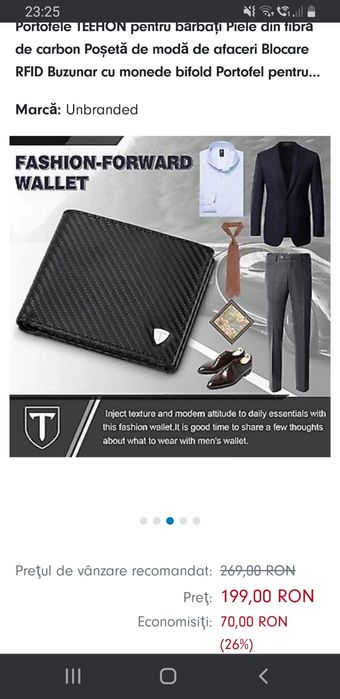 Portofel/portmoneu piele TEEHON Spania RFID