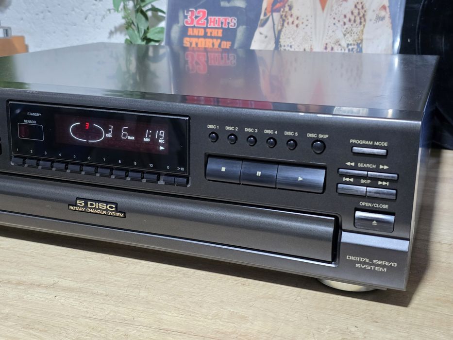 Cd player TECHNICS SL-PD887, 5 disc changer, magazie 5 cd-uri