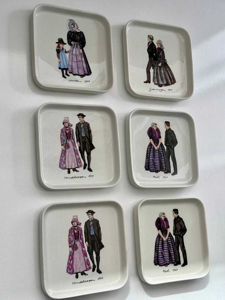 Villeroy&Boch Burgherdragt 6бр. десертни квадратни чинийки