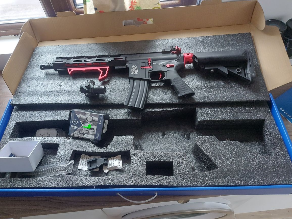 airsoft Colt M4 HORNET Blast Red Fox Ed mosfet cybergun