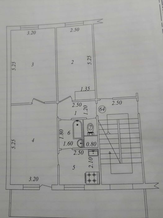 Продам квартиру ТТЗ 2 Недалеко от базара 3/2/4 Без ремонта