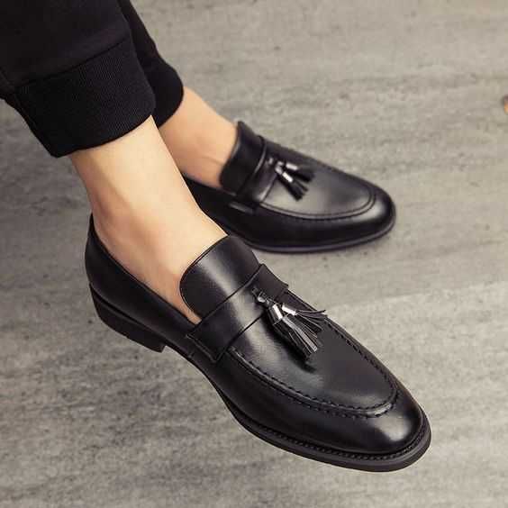 Pantofi loafers tassel 39 premium WALK London piele naturala NOI