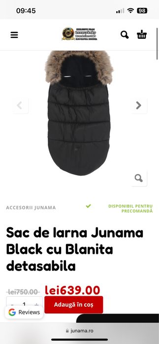 Sac Junama iarna carucior