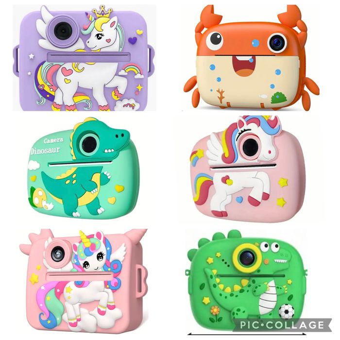 НОВ Детски фотоапарат с моментален печат (принтер)