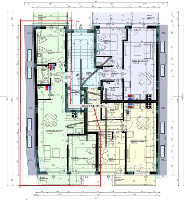 Продава се Тристаен апартамент в Варна, Левски - 78 кв.м за 2052 €/кв.м - Снимка #1
