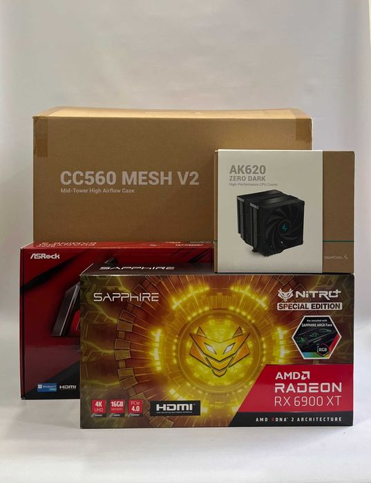 Геймърски компютър AMD Ryzen 9 5900X, RX 6900 XT 16GB, 32GB ram