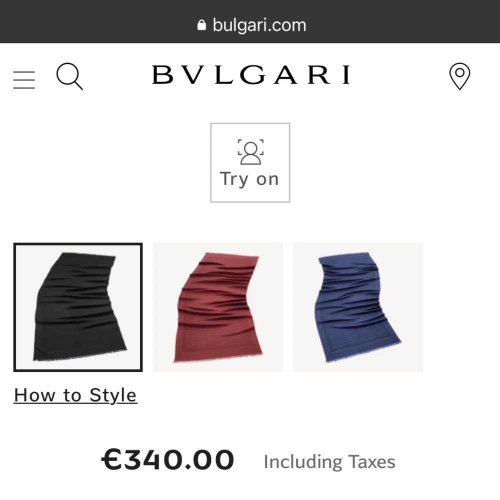 Esarfa Bvlgari Unisex