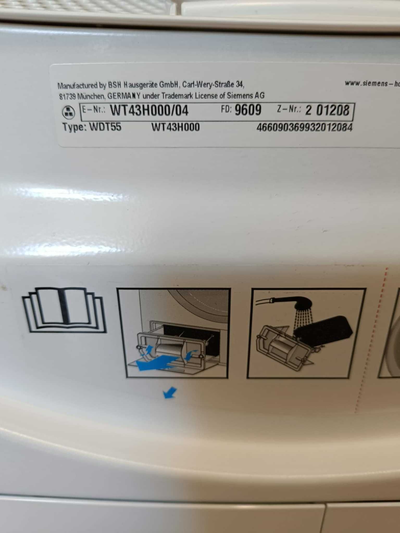 Продавам сушилня SIEMENS WT43H000