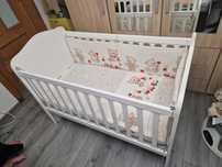 Patut complet , reglabil , saltea cocos , laterale protectie , sertar