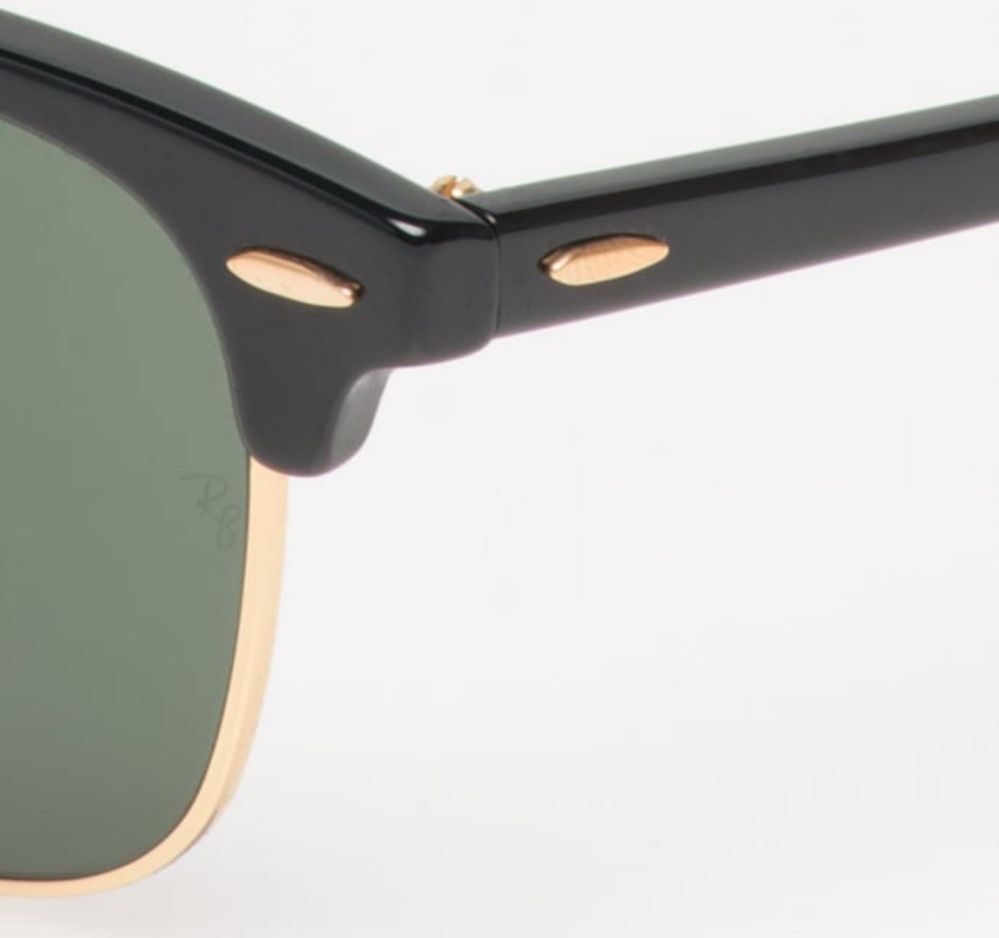 Ray-Ban Черни слънчеви очила Clubmaster 51-21-145
