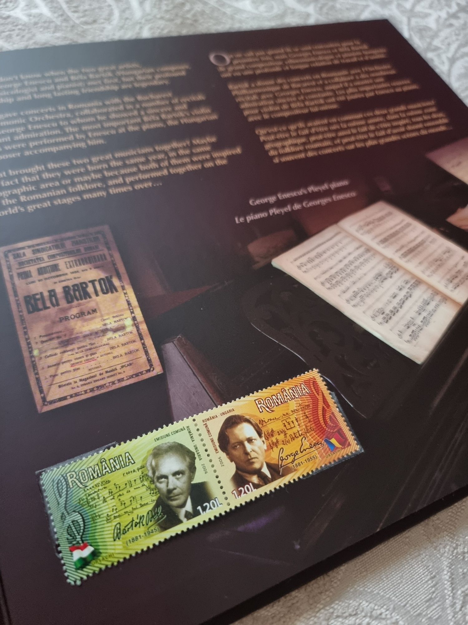 George Enescu – Ediție BNR 130 de ani | Album rar cu timbre