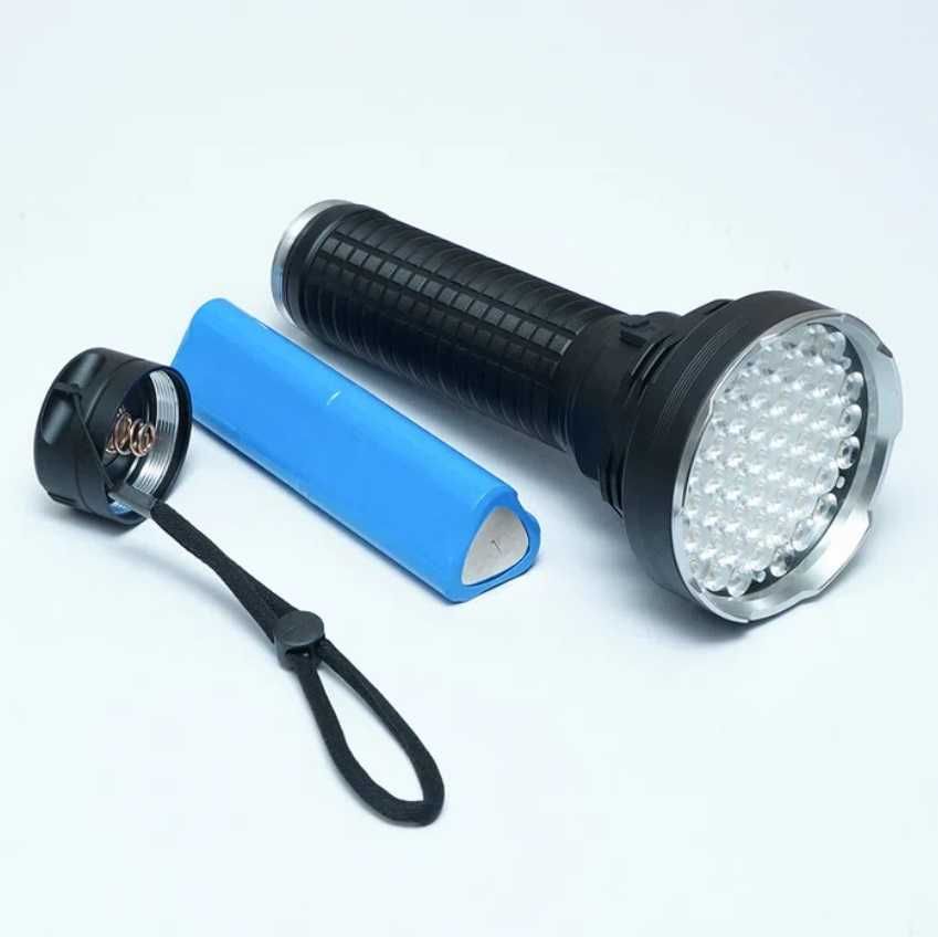 Lanterna Profesionala cea mai puternica 100w 55led xhp70 6 acumulatori