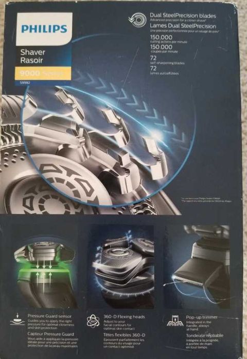 Aparat de ras Philips series 9000, nou, nefolosit.
