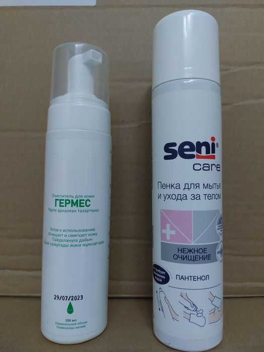 SENI care пенка для мытья и ухода за телом (1 шт. 500тг)