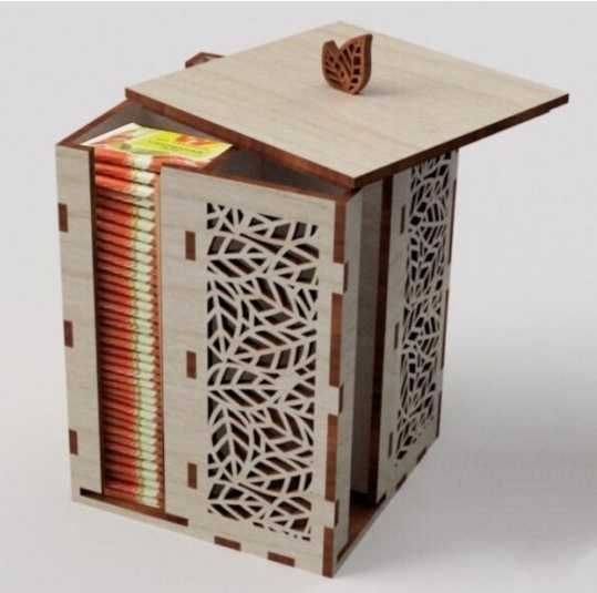 Деревянная коробка для чайных пакетиков бокс для чая чайный