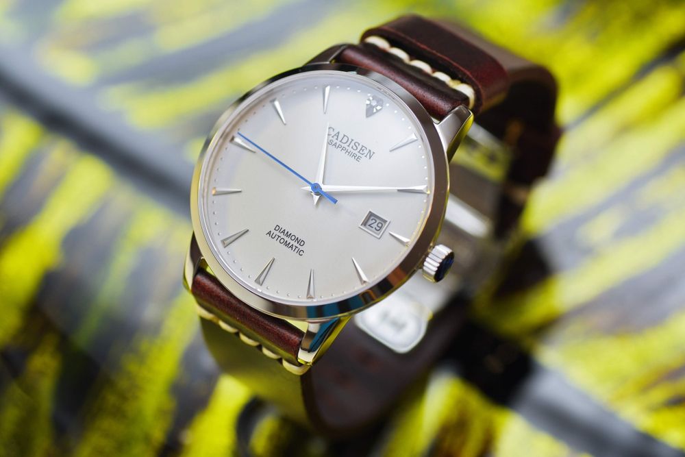 Ceas Automatic Cadisen C8097G, Miyota 9015 28800 bph, Safir, Diamant