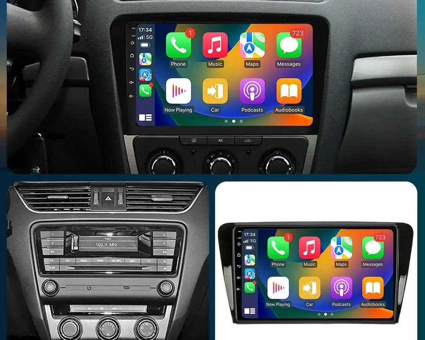 Navigatie cu Android Skoda Fabia 3 NJ - Wifi Bluetooth Carplay 1-8GB