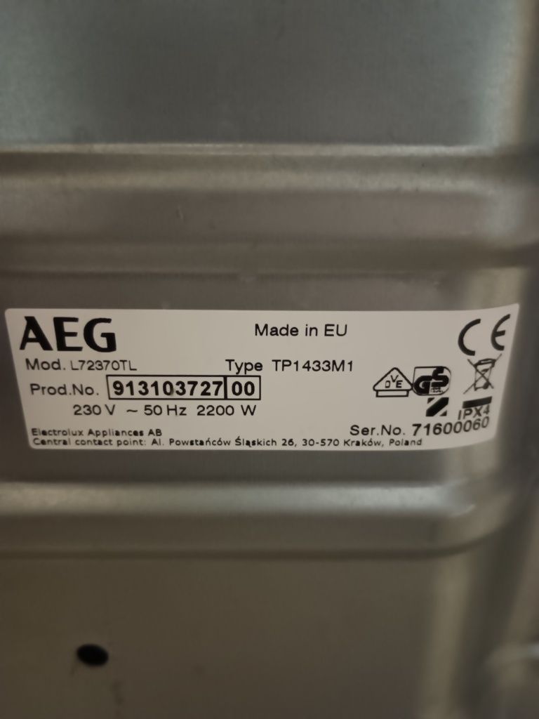 Пералня AEG L72370TL