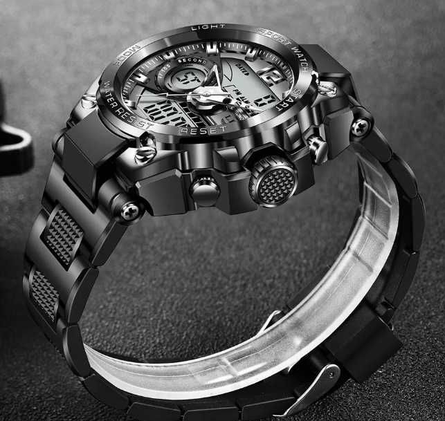 Новые мужские спортивные часы - LIGE (оригинал)- доставка