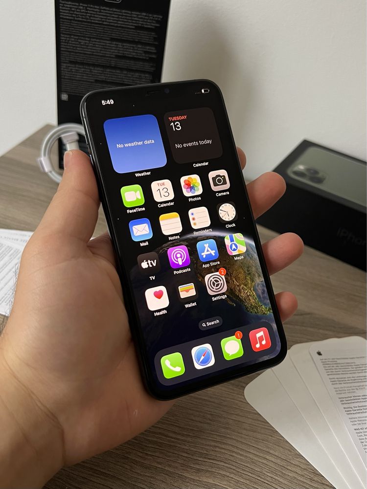 iPhone 11 PRO MAX, 64GB, Green, 100% батерия, КАТО НОВ, ГАРАНЦИЯ!