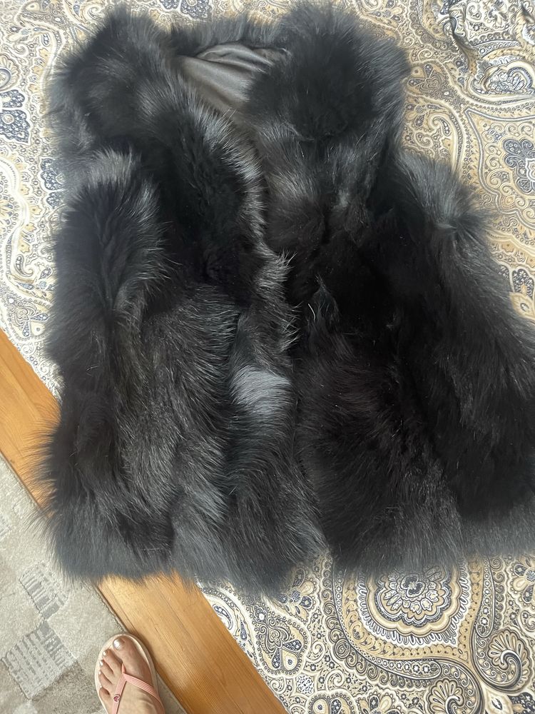 Дамски елек от естествен косъм