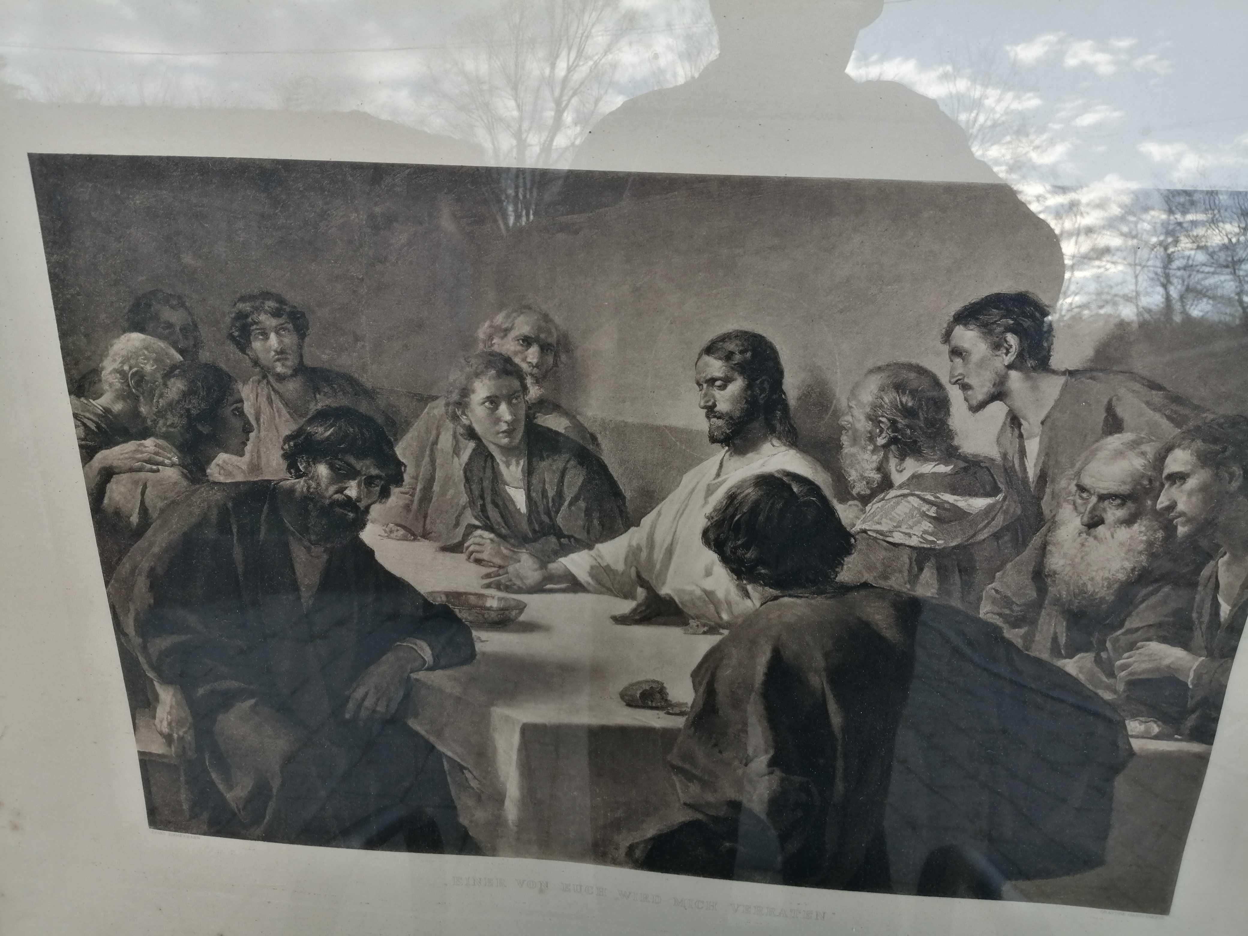 Tablou gravura mare, veche - Franz Zimmermann & Franz Hanfstangel
