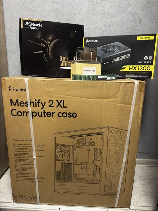 Workstation AMD EPYC 7452 256GB ECC asrock romed8 AI Server Editare