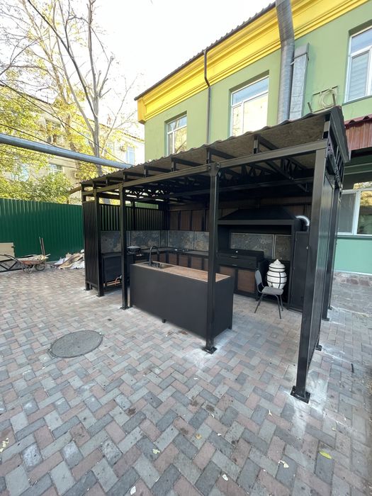 Навесы , заборы , ограждения Терасы под ключь .