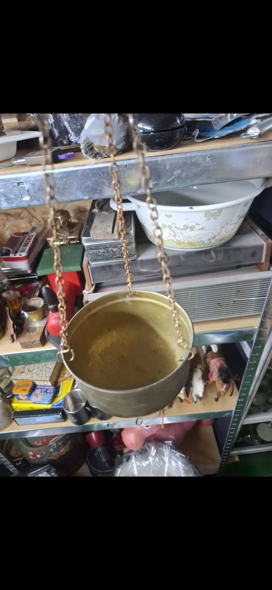 Месингова висяща кашпа