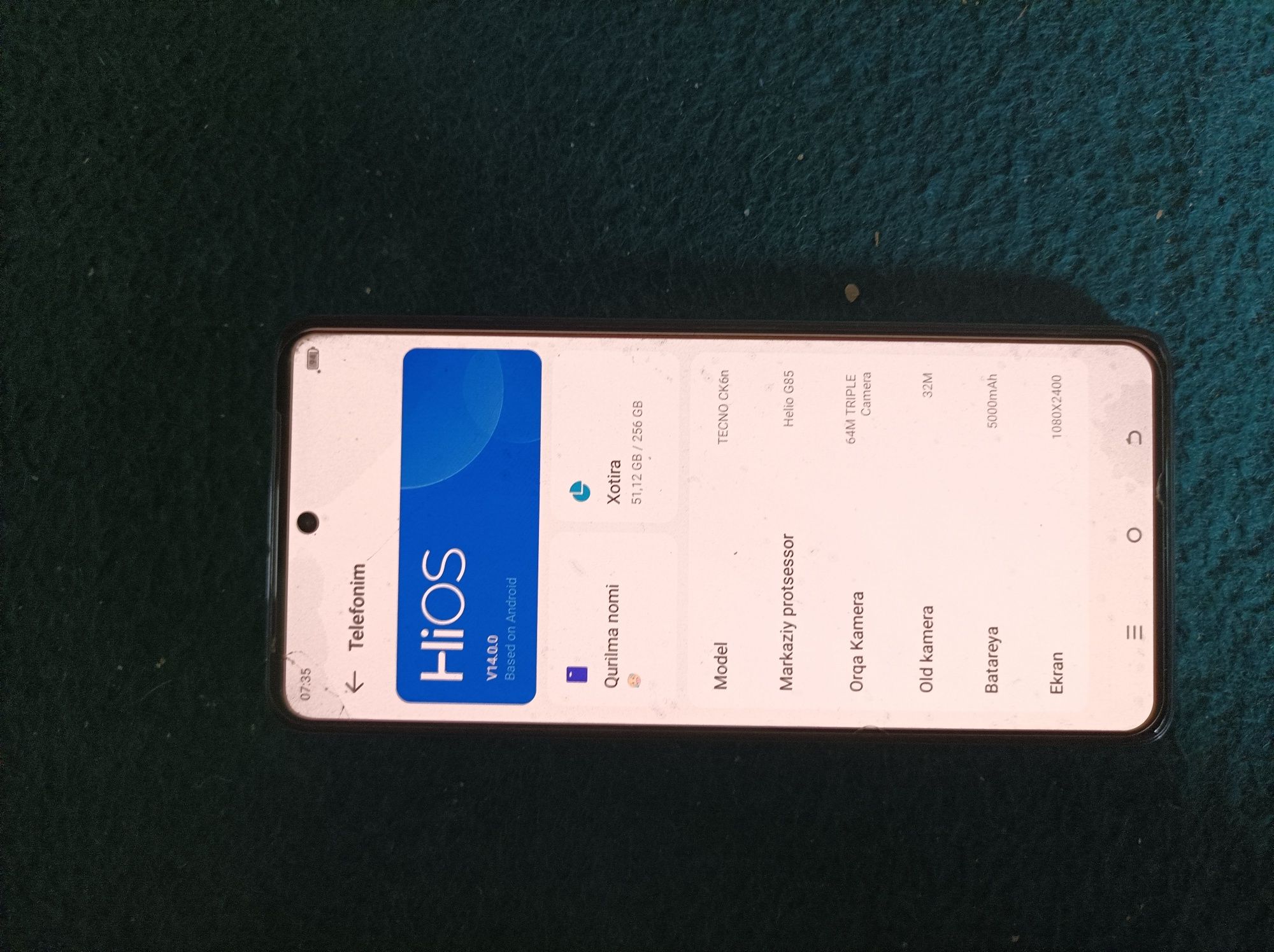 Telefon sotiladi. Holati a'lo