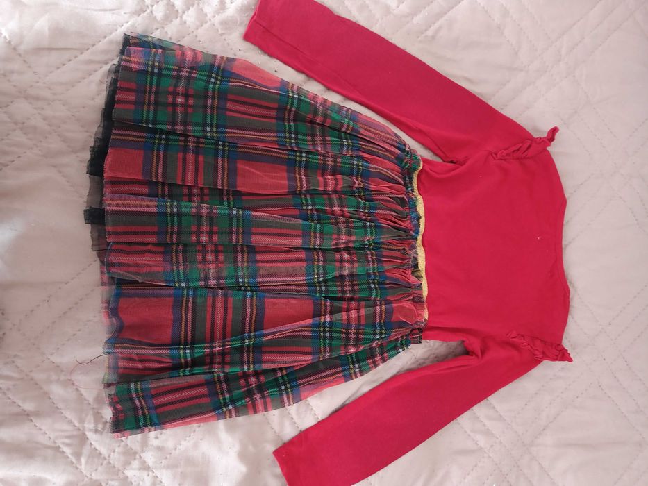 Коледна рокля  с Мини Маус 110  см