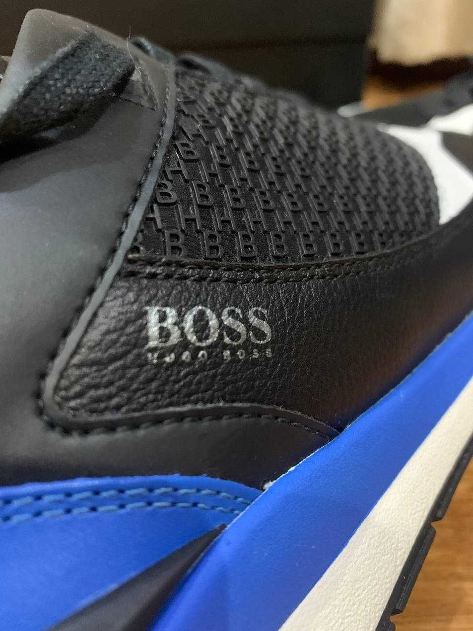 Hugo boss мужские кожаные кроссовки РАЗМЕР 43