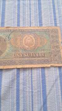 Bancnota 100 lei Nicolae Balcescu 1966