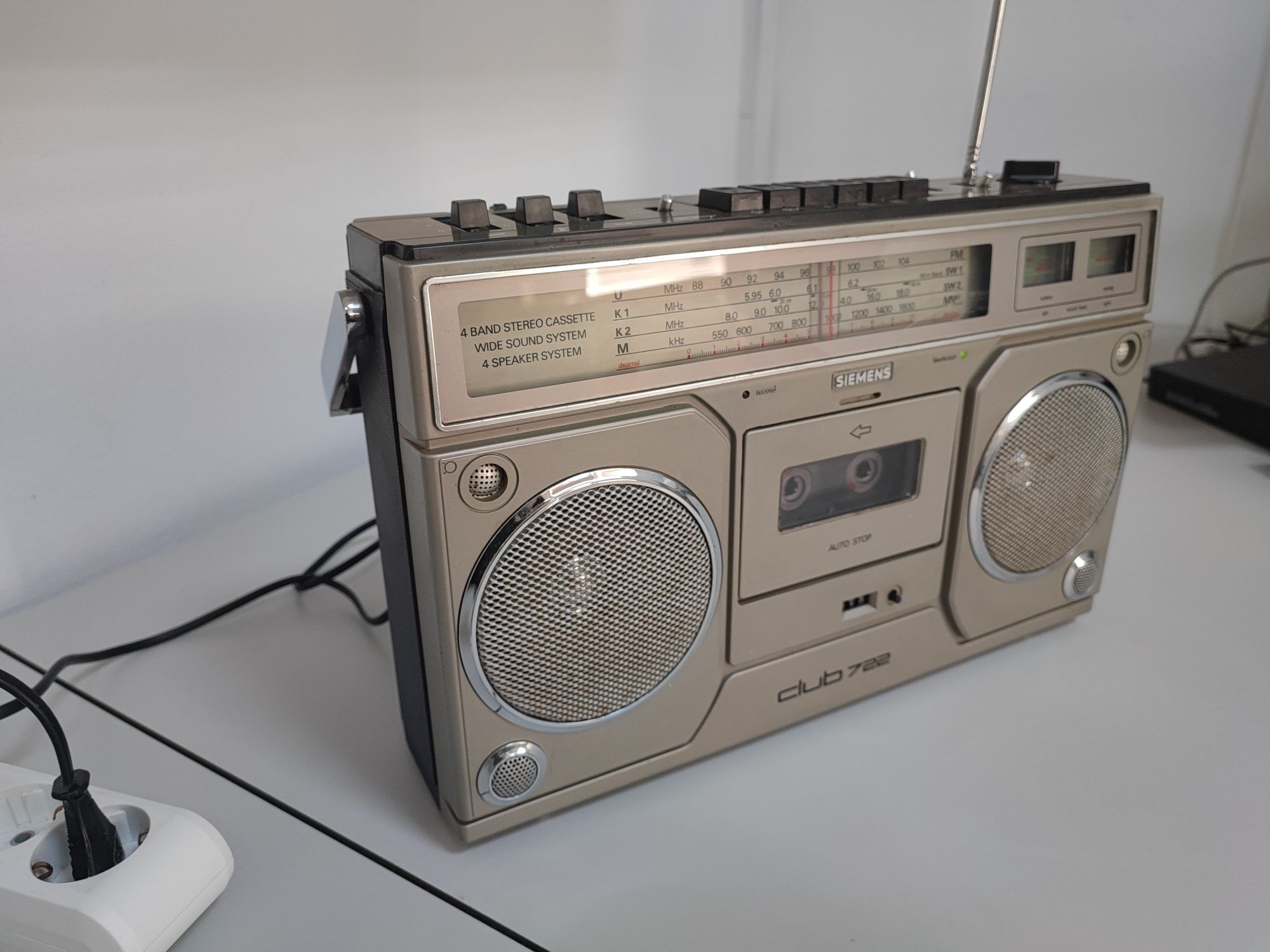 Radio Siemens Club 722 casetofon vintage portabil