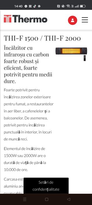 Încălzitor cu infraroșu cu carbon nou