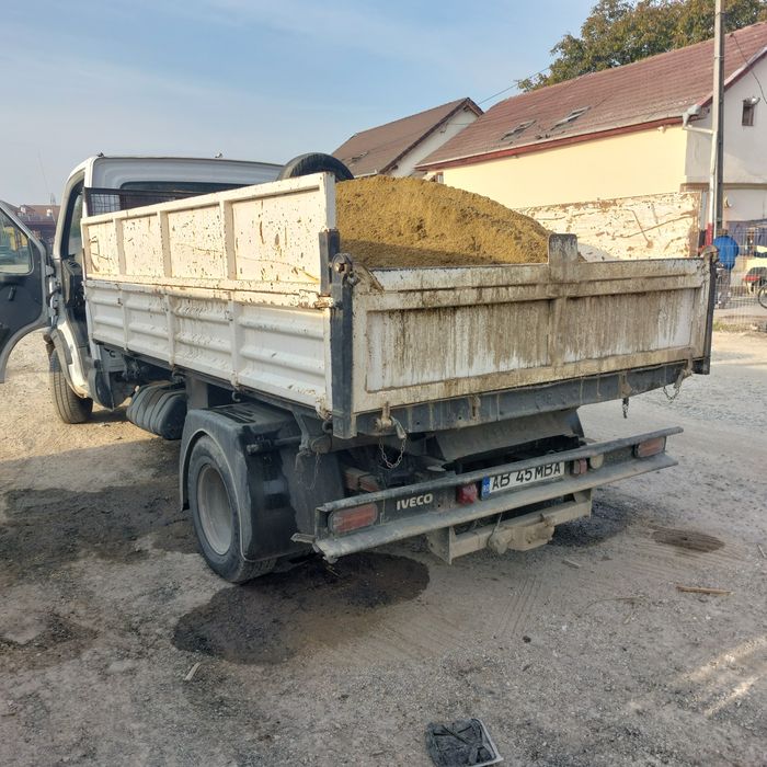 Transport 3-18 tone cu macara paleți, nisip, sorturi, pământ ,lemne,