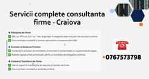 Servicii de consultanta infiintari firme Craiova