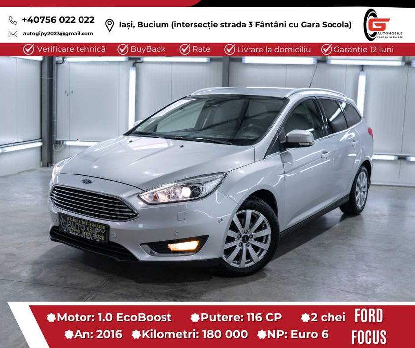 FORD FOCUS Fab2016Benzină Euro6Navi Xenon Climatronic Senzori Garanție