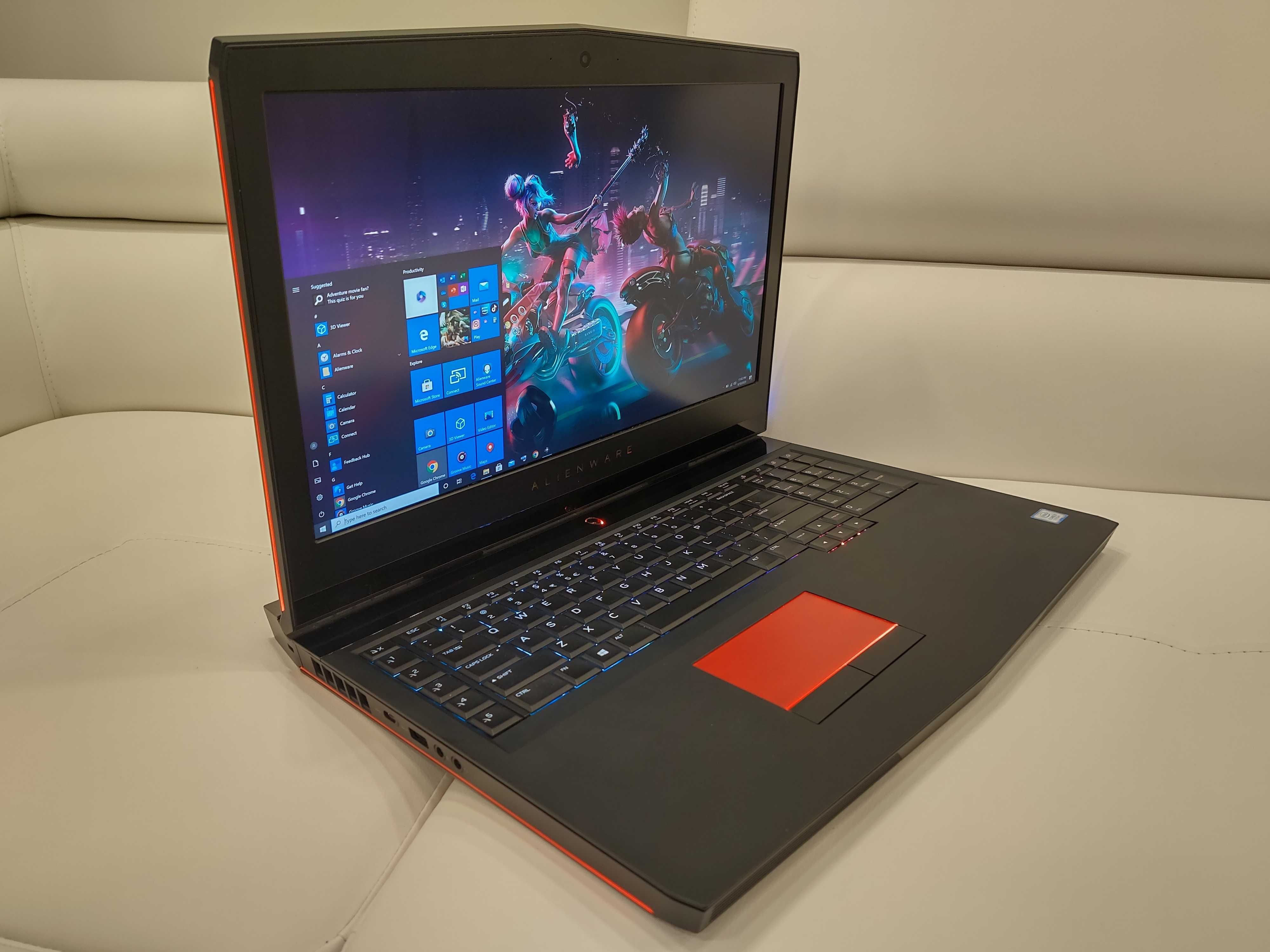 Laptop Alienware 17,3" ,intel core i7, ram 32 gb, video 8 gb GTX 1080