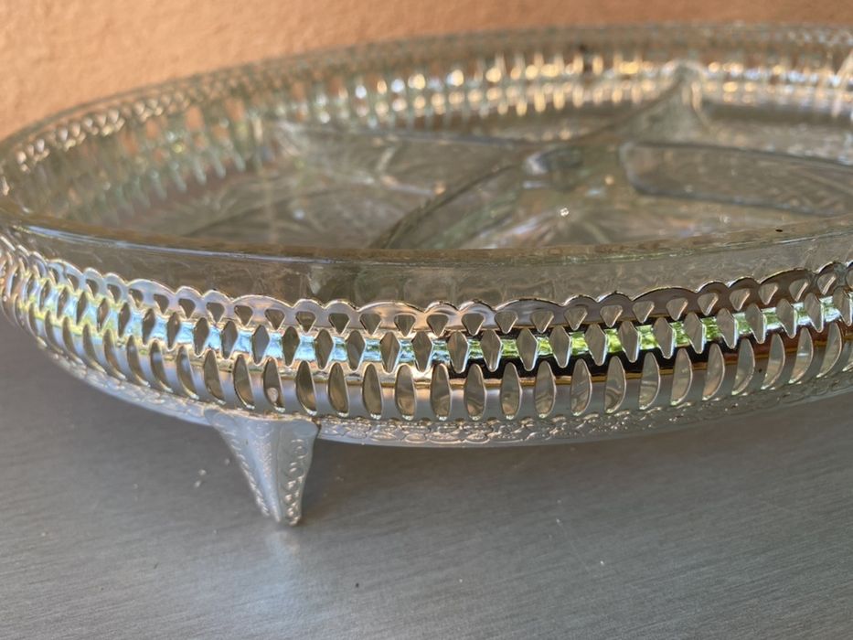 Английски поднос за ядки или бисквити за кафе