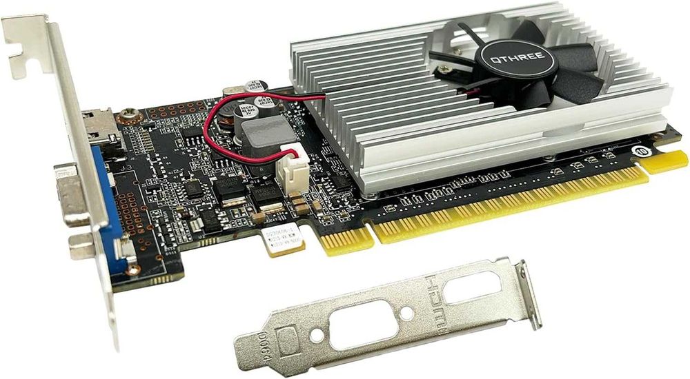 Placa video QTHREE GeForce GT 210 1GB DDR3 HDMI VGA Low Profile