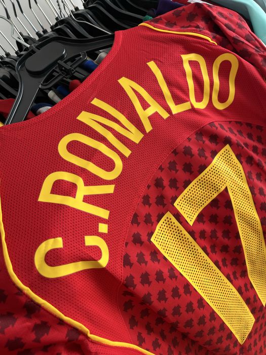 Tricou Portugalia Portugal Euro 2004 cu Cristiano Ronaldo 17 CR7