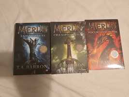 Vand set carti noi Merlin de T.A. Baron
